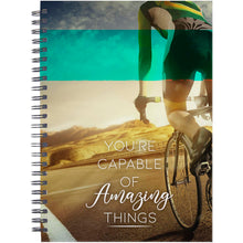Load image into Gallery viewer, Desk-Mate® A5 hard cover undated diary — White / Black (front)