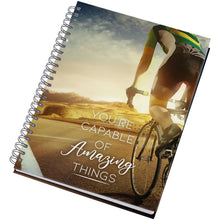 Load image into Gallery viewer, Desk-Mate® A5 hard cover undated diary — White / Black