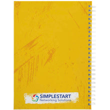 Load image into Gallery viewer, Desk-Mate® A5 hard cover journal — White (back)