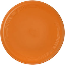 Load image into Gallery viewer, Crest recycled flying disc — Orange (front)