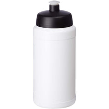 Load image into Gallery viewer, Baseline Rise 500 ml sport bottle — White / Black (detail)