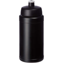 Load image into Gallery viewer, Baseline Rise 500 ml sport bottle — Black / Black (detail)