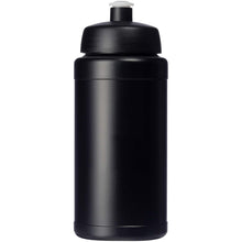 Load image into Gallery viewer, Baseline Rise 500 ml sport bottle — Black / Black (front)