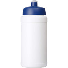 Load image into Gallery viewer, Baseline Rise 500 ml sport bottle — White / Blue (front)