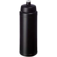 Load image into Gallery viewer, Baseline Rise 750 ml sport bottle — Black / Black (detail)