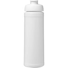 Load image into Gallery viewer, Baseline Rise 750 ml sport bottle with flip lid — White / White (front)