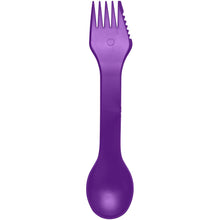 Load image into Gallery viewer, Epsy Rise 3-in-1 spoon, fork, and knife — Purple (front)