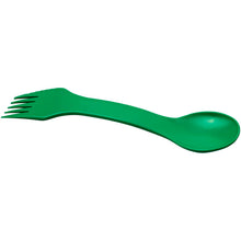 Load image into Gallery viewer, Epsy Rise 3-in-1 spoon, fork, and knife — Green (detail)