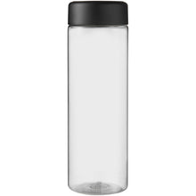 Load image into Gallery viewer, H2O Active® Vibe 850 ml screw cap water bottle — Transparent / Black (front)