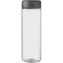 Load image into Gallery viewer, H2O Active® Vibe 850 ml screw cap water bottle — Transparent / Storm grey (front)