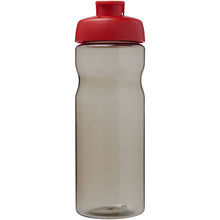 Load image into Gallery viewer, H2O Active® Base Tritan™ 650 ml flip lid sport bottle — Charcoal / Red (front)