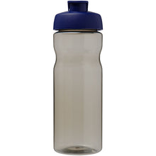 Load image into Gallery viewer, H2O Active® Base Tritan™ 650 ml flip lid sport bottle — Charcoal / Blue (front)