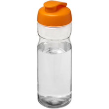 Load image into Gallery viewer, H2O Active® Base Tritan™ 650 ml flip lid sport bottle — Transparent clear / Orange