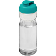 Load image into Gallery viewer, H2O Active® Base Tritan™ 650 ml flip lid sport bottle — Transparent clear / Aqua blue