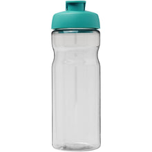 Load image into Gallery viewer, H2O Active® Base Tritan™ 650 ml flip lid sport bottle — Transparent clear / Aqua blue (front)