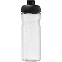 Load image into Gallery viewer, H2O Active® Base Tritan™ 650 ml flip lid sport bottle — Transparent clear / Black (front)