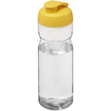 Load image into Gallery viewer, H2O Active® Base Tritan™ 650 ml flip lid sport bottle — Transparent clear / Yellow