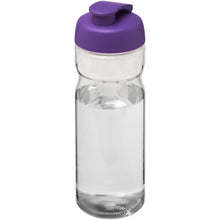 Load image into Gallery viewer, H2O Active® Base Tritan™ 650 ml flip lid sport bottle — Transparent clear / Purple