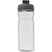 Load image into Gallery viewer, H2O Active® Base Tritan™ 650 ml flip lid sport bottle — Transparent clear / Grey (front)