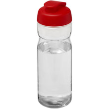 Load image into Gallery viewer, H2O Active® Base Tritan™ 650 ml flip lid sport bottle — Transparent clear / Red