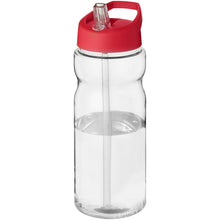 Load image into Gallery viewer, H2O Active® Base Tritan™ 650 ml spout lid sport bottle — Transparent clear / Red