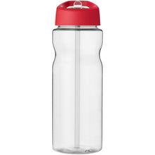 Load image into Gallery viewer, H2O Active® Base Tritan™ 650 ml spout lid sport bottle — Transparent clear / Red (front)