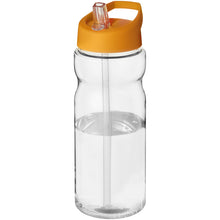 Load image into Gallery viewer, H2O Active® Base Tritan™ 650 ml spout lid sport bottle — Transparent clear / Orange