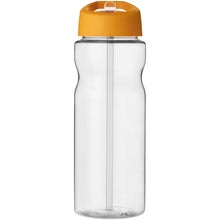 Load image into Gallery viewer, H2O Active® Base Tritan™ 650 ml spout lid sport bottle — Transparent clear / Orange (front)