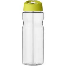 Load image into Gallery viewer, H2O Active® Base Tritan™ 650 ml spout lid sport bottle — Transparent clear / Lime (front)