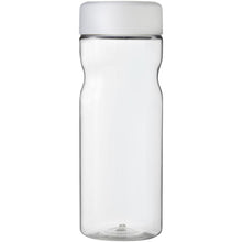 Load image into Gallery viewer, H2O Active® Base Tritan™ 650 ml screw cap water bottle — Transparent clear / White (front)