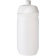 Load image into Gallery viewer, HydroFlex™ Clear 500 ml squeezy sport bottle — White / Frosted Clear (front)