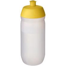 Load image into Gallery viewer, HydroFlex™ Clear 500 ml squeezy sport bottle — Yellow / Frosted Clear