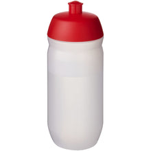Load image into Gallery viewer, HydroFlex™ Clear 500 ml squeezy sport bottle — Red / Frosted Clear