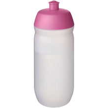 Load image into Gallery viewer, HydroFlex™ Clear 500 ml squeezy sport bottle — Pink / Frosted Clear