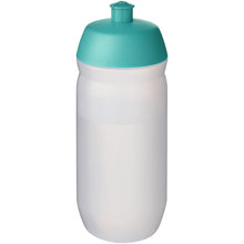 Load image into Gallery viewer, HydroFlex™ Clear 500 ml squeezy sport bottle — Aqua blue / Frosted Clear