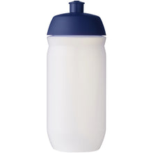 Load image into Gallery viewer, HydroFlex™ Clear 500 ml squeezy sport bottle — Blue / Frosted Clear (front)