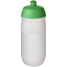 Load image into Gallery viewer, HydroFlex™ Clear 500 ml squeezy sport bottle — Green / Frosted Clear