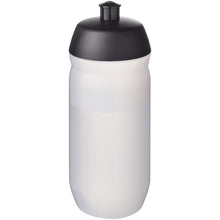 Load image into Gallery viewer, HydroFlex™ Clear 500 ml squeezy sport bottle — Black / Frosted Clear