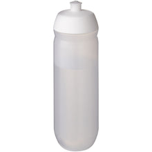 Load image into Gallery viewer, HydroFlex™ Clear 750 ml squeezy sport bottle — White / Frosted Clear