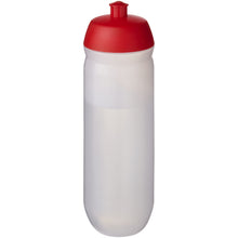 Load image into Gallery viewer, HydroFlex™ Clear 750 ml squeezy sport bottle — Red / Frosted Clear