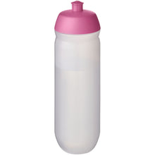 Load image into Gallery viewer, HydroFlex™ Clear 750 ml squeezy sport bottle — Pink / Frosted Clear