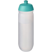 Load image into Gallery viewer, HydroFlex™ Clear 750 ml squeezy sport bottle — Aqua blue / Frosted Clear