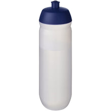 Load image into Gallery viewer, HydroFlex™ Clear 750 ml squeezy sport bottle — Blue / Frosted Clear