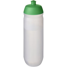 Load image into Gallery viewer, HydroFlex™ Clear 750 ml squeezy sport bottle — Green / Frosted Clear