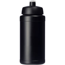 Load image into Gallery viewer, Baseline 500 ml recycled sport bottle — Black / Black (front)