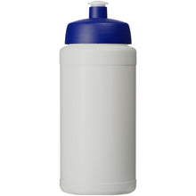 Load image into Gallery viewer, Baseline 500 ml recycled sport bottle — Natural / Blue (front)