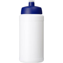 Load image into Gallery viewer, Baseline 500 ml recycled sport bottle — White / Blue (front)