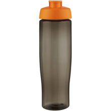 Load image into Gallery viewer, H2O Active® Eco Tempo 700 ml flip lid sport bottle — Orange / Charcoal (front)