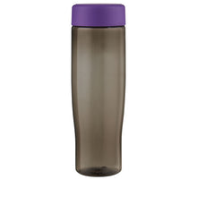 Load image into Gallery viewer, H2O Active® Eco Tempo 700 ml screw cap water bottle — Purple / Charcoal (front)