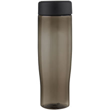 Load image into Gallery viewer, H2O Active® Eco Tempo 700 ml screw cap water bottle — Black / Charcoal (front)